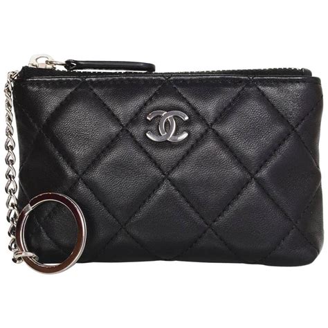 chanel key rings for sale|Chanel keychain pouch.